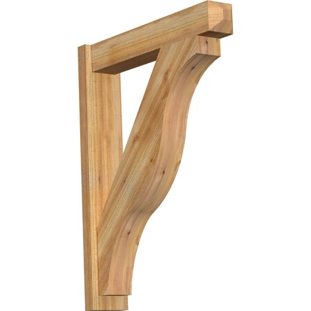 Ekena Millwork Funston Craftsman Rough Sawn Outlooker, Western Red Cedar, 6"W x 30"D x 38"H OUT06X30X38FST04RWR